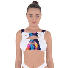 Wild Cat Bandaged Up Bikini Top