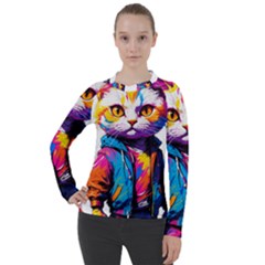 Wild Cat Women s Pique Long Sleeve T-shirt