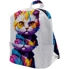 Wild Cat Zip Up Backpack by Sosodesigns19