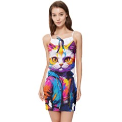 Wild Cat Summer Tie Front Dress