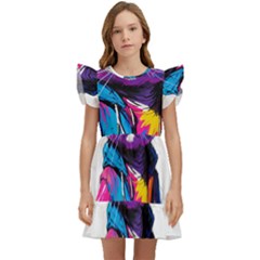 Wild Cat Kids  Winged Sleeve Dress