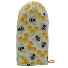 Bees Pattern Honey Bee Bug Honeycomb Honey Beehive Microwave Oven Glove by Bedest