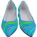 Pattern Swirl Pink Green Aqua Women s Block Heels  View1