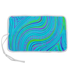 Pattern Swirl Pink Green Aqua Pen Storage Case (s) by Ndabl3x