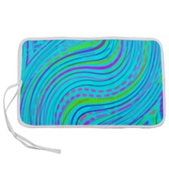 Pattern Swirl Pink Green Aqua Pen Storage Case (m) by Ndabl3x