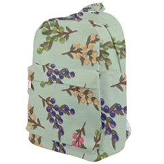 Berries Flowers Pattern Print Classic Backpack