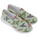 Berries Flowers Pattern Print Women s Lightweight Slip Ons View3