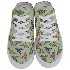 Berries Flowers Pattern Print Half Slippers