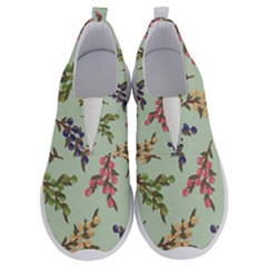 Berries Flowers Pattern Print No Lace Lightweight Shoes by Maspions