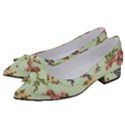 Berries Flowers Pattern Print Women s Bow Heels View2