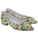 Berries Flowers Pattern Print Women s Bow Heels View3