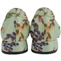 Berries Flowers Pattern Print Women s Bow Heels View4