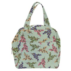 Berries Flowers Pattern Print Boxy Hand Bag