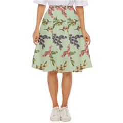 Berries Flowers Pattern Print Classic Short Skirt