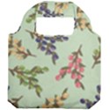 Berries Flowers Pattern Print Foldable Grocery Recycle Bag View2