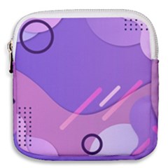 Colorful Labstract Wallpaper Theme Mini Square Pouch by Apen