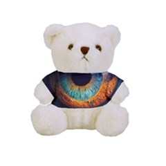 Eye Bird Feathers Vibrant Full Print Cuddly Teddy Bear