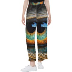 Eye Bird Feathers Vibrant Women s Pants  by Hannah976