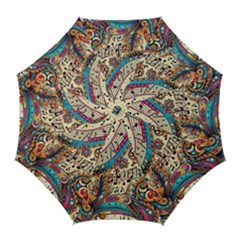 Paisley Print Musical Notes Golf Umbrellas by RiverRootz