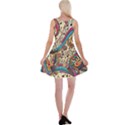 Paisley Print Musical Notes Reversible Velvet Sleeveless Dress View2