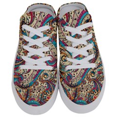 Paisley Print Musical Notes Half Slippers