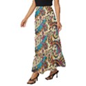 Paisley Print Musical Notes Tiered Ruffle Maxi Skirt View2