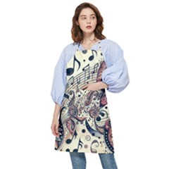 Paisley Print Musical Notes8 Pocket Apron