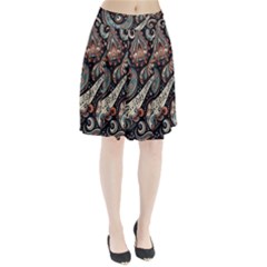 Paisley Print Musical Notes7 Pleated Skirt by RiverRootz