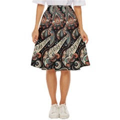 Paisley Print Musical Notes7 Classic Short Skirt by RiverRootz