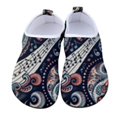 Paisley Print Musical Notes7 Women s Sock-style Water Shoes by RiverRootz