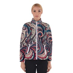 Paisley Print Musical Notes6 Women s Bomber Jacket