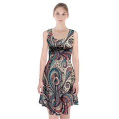 Paisley Print Musical Notes6 Racerback Midi Dress by RiverRootz