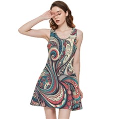 Paisley Print Musical Notes6 Inside Out Racerback Dress by RiverRootz