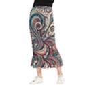 Paisley Print Musical Notes6 Maxi Fishtail Chiffon Skirt View1