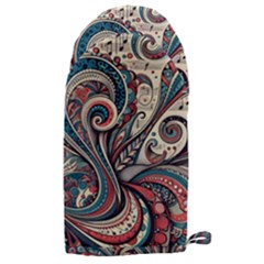 Paisley Print Musical Notes6 Microwave Oven Glove by RiverRootz