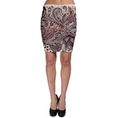 Paisley Print Musical Notes5 Bodycon Skirt by RiverRootz