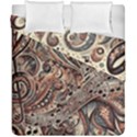 Paisley Print Musical Notes5 Duvet Cover Double Side (California King Size) View1