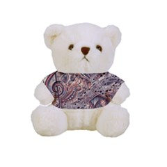 Paisley Print Musical Notes5 Full Print Cuddly Teddy Bear by RiverRootz