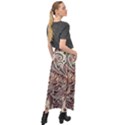 Paisley Print Musical Notes5 Velour Split Maxi Skirt View2