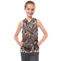 Paisley Print Musical Notes5 Kids  Sleeveless Hoodie View1