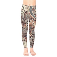 Paisley Print Musical Notes5 Kids  Classic Winter Leggings