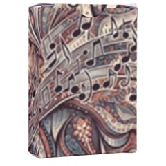 Paisley Print Musical Notes5 Playing Cards Single Design (rectangle) With Custom Box