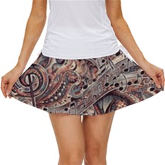 Paisley Print Musical Notes5 Women s Skort by RiverRootz