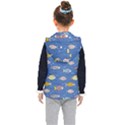 Sea Fish Blue Submarine Animals Patteen Kids  Hooded Puffer Vest View2