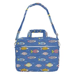 Sea Fish Blue Submarine Animals Patteen Macbook Pro 15  Shoulder Laptop Bag