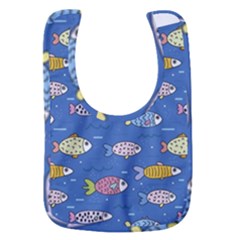 Sea Fish Blue Submarine Animals Patteen Baby Bib