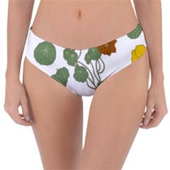 Nasturtium Flowers Plant Leaves Reversible Classic Bikini Bottoms by Ndabl3x