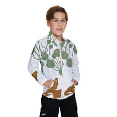 Nasturtium Flowers Plant Leaves Kids  Windbreaker