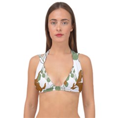 Nasturtium Flowers Plant Leaves Double Strap Halter Bikini Top by Ndabl3x