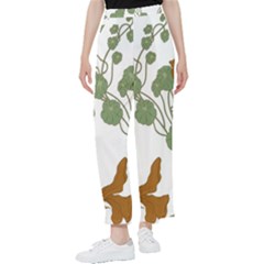 Nasturtium Flowers Plant Leaves Women s Pants  by Ndabl3x